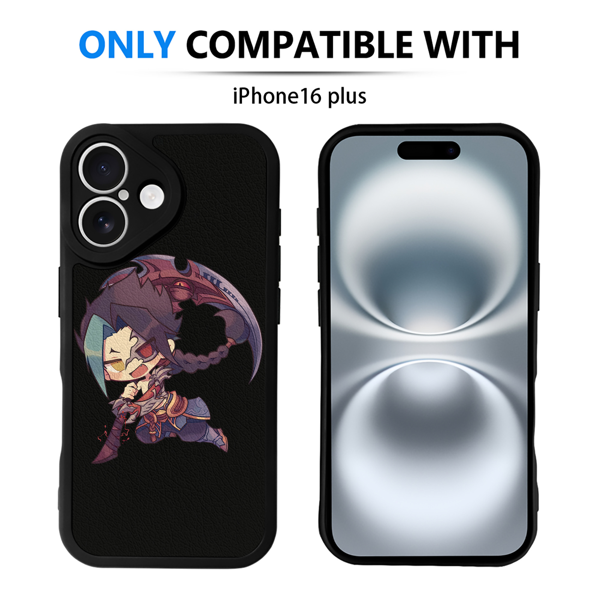 （画像用） リーグ・オブ・レジェンド League of Legends LOL 【iPhone 16シリーズ対応】シリコンスマホケース（レザー調） 材質：シリコン
